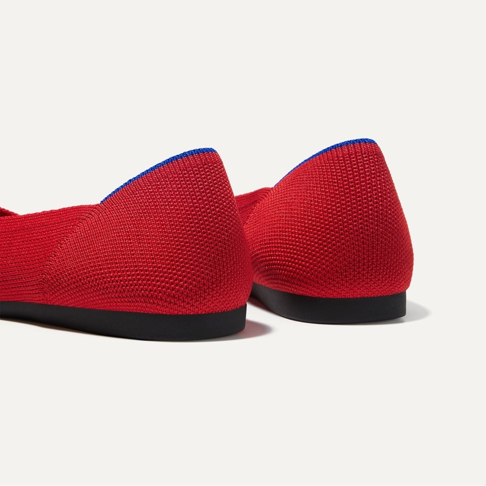 Rothy's Women's The Point Red Flats - Picture 5 of 13
